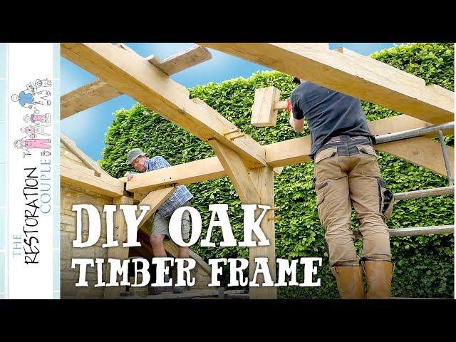 Raising My First OAK TIMBER FRAME