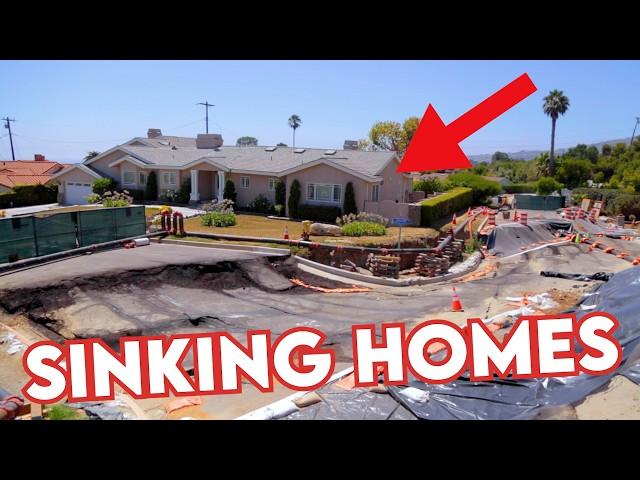 Palos Verdes Portuguese Bend Landslide! | Sinking Neighborhood EVACUATED!