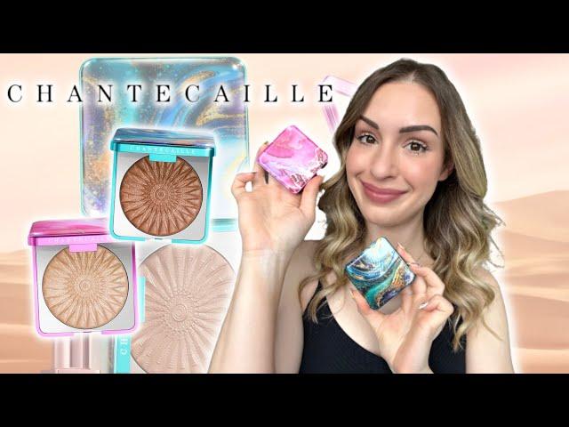 CHANTECAILLE REAL BRONZE BRONZER & REAL GLOW HIGHLIGHTER REVIEW 🪐 WORTH IT?!? COSMOS COLLECTION