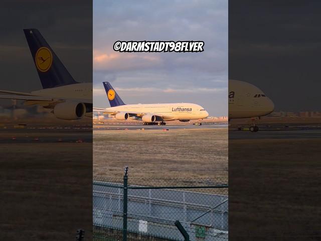 Lufthansa A380 Short Take-Off Frankfurt Airport LH9923 D-AIML #d98flyer #a380 #frankfurtairport