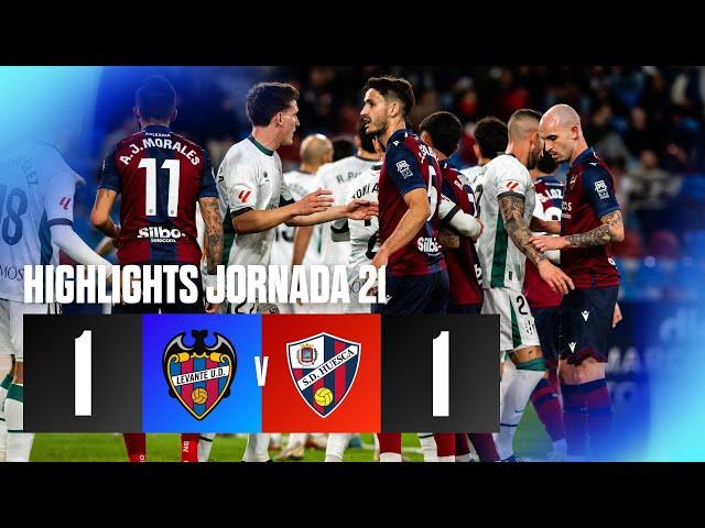 J21 Highlights del partido Levante UD 1-1 SD Huesca | LaLiga Hypermotion 2024/25