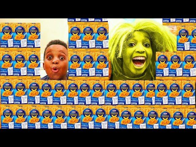 MAC AND CHEESE FOOD CHALLENGE! - Shiloh and Shasha - Onyx Kids