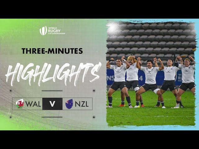 Simply INCREDIBLE | Wales v New Zealand | World Rugby U20 Championship 2024 Match Highlights