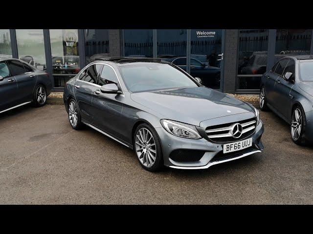 2016 66 MERCEDES-BENZ C-CLASS 2.1 C220 D AMG LINE PREMIUM PLUS 170BHP BF66UUJ