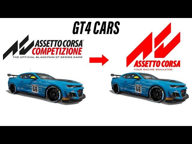 GRID to GRID - Assetto Corsa Competizione Carlist to Assetto Corsa - GT4 Class [COMPLETE GRID]