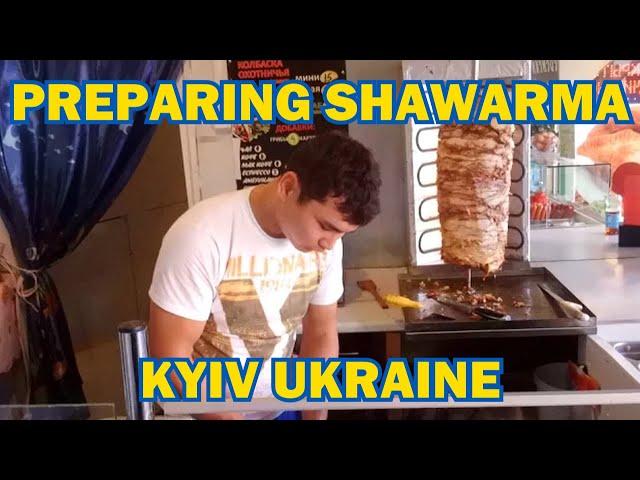 Street Food, Shawarma in Kyiv Ukraine