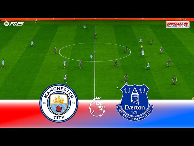 Manchester City vs Everton - Premier League 24/25 | Full Match All Goals | FC 25 Gameplay PC