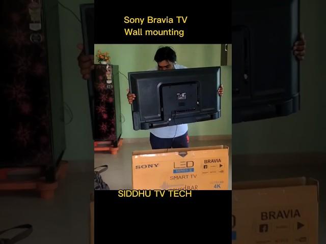 Sony Bravia TV Wall mounting #shortsfeed #shorts #trending