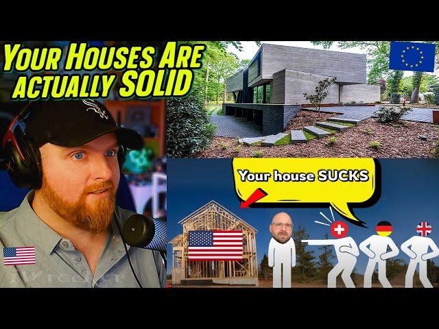 American Reacts to "Why Other Countries LAUGH at American Homes"