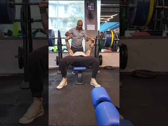 Shivohaam Bench Press 140 kgs x 2 reps Khar Gymkhana