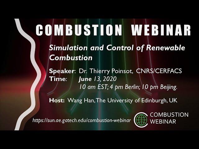 Simulation and Control of Renewable Combustion, Speaker: Thierry Poinsot