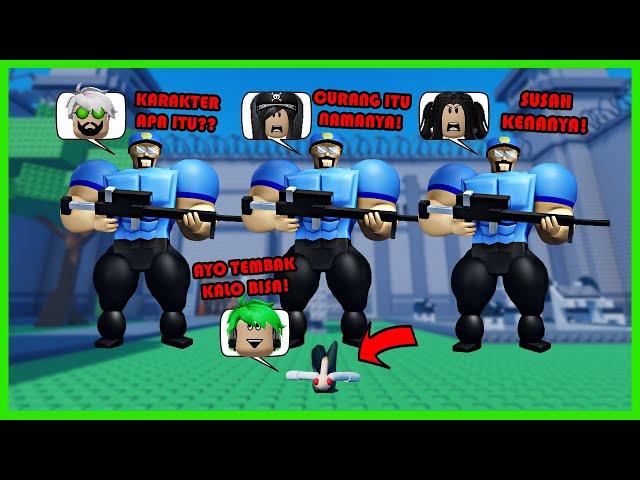 Aku Menggunakan Avatar Terkecil Di Roblox Untuk Lolos Dari Tembakan Polisi Berotot