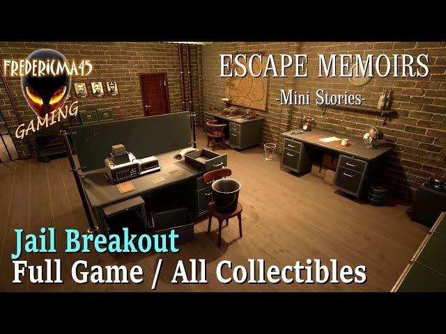 Escape Memoirs: Mini Stories JAIL BREAKOUT Full GAME Walkthrough / All Collectible and Achievements