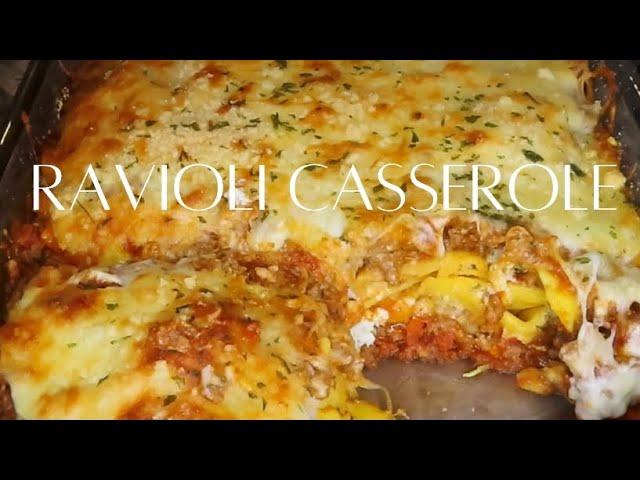 Ravioli Casserole|Budget and Freezer Friendly Meal