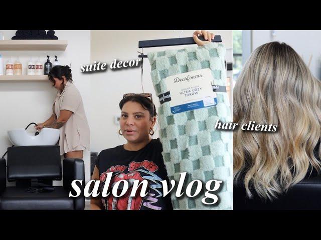 Behind the scenes of a hairstylist & salon suite owner // Week in my life vlog