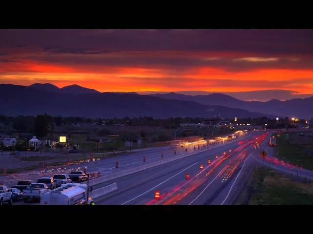 Car Sunset Time lapse