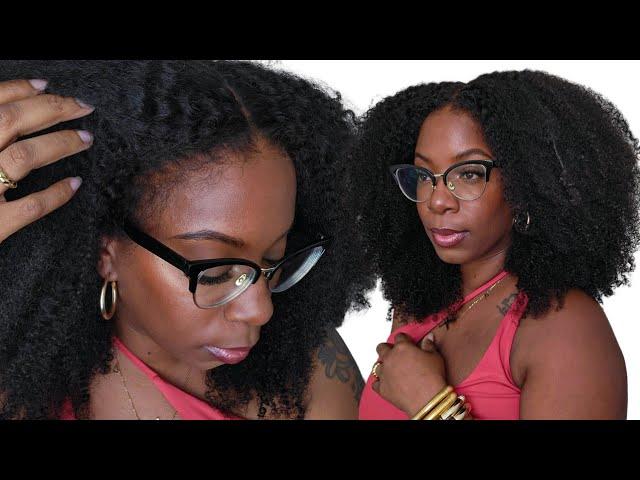 Thee Wig STANDARD! Seamless Natural Install NO LEAVE OUT Easy Coily Texture HD LACE Wig WowAfrican