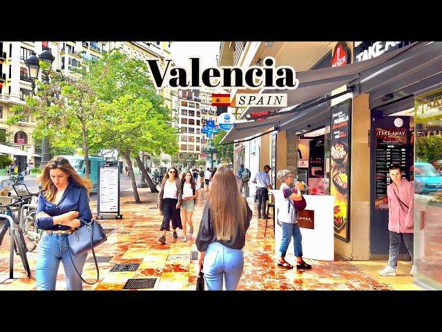 VALENCIA, SPAIN  - SUMMER 2023 - 4K-HDR Walking Tour