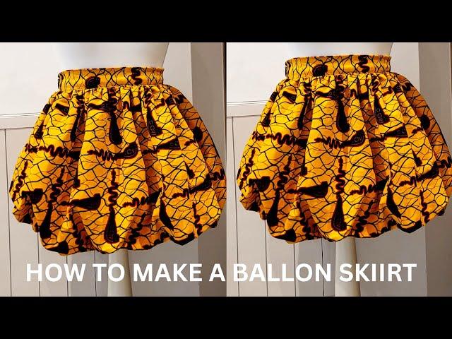 How to cut and sew a Ballon skirt for beginners. #wearlala #ankarastyle