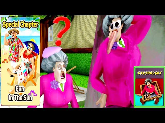 المدرسة الشريرة مرحلة الرسم | Scary Teacher 3D - New Update New Level A Flying Art