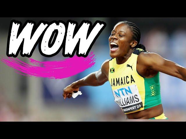 Incredible Win by Danielle Williams in the 100m Hurdles final in Budapest