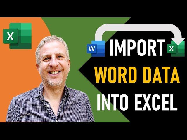 Import Word Document into Excel | Convert / Transfer Data in Word into Excel Worksheet