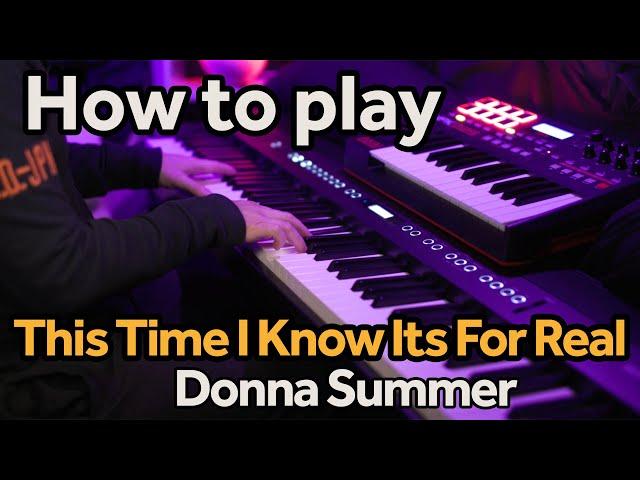 How to play: This time I know Its For Real. Piano