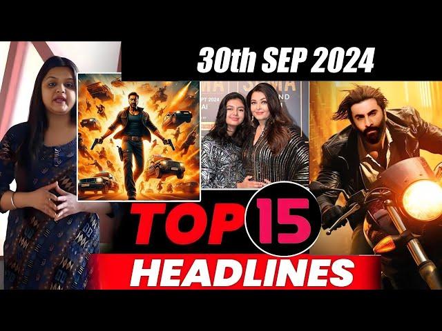 Top 15 Big News of Bollywood | 30th   SEPTEMBER 2024 | Salman Khan , Ramayana, Sunny Deol,Amir Khan