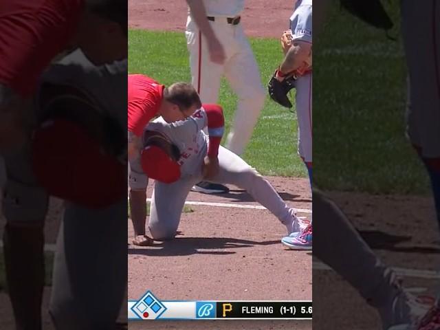 Rengifo shot in the arm #mlb #baseball #injury #angels #shorts