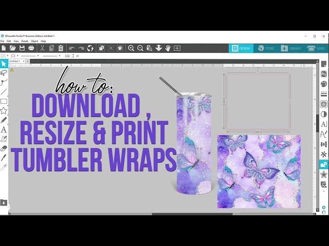 How to size and print sublimation tumbler wraps