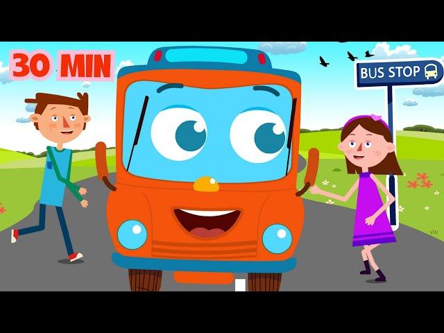 Sing Along Wheels On The Bus  | Vehicle Song For Babies | Nursery Rhymes | Captain Discovery