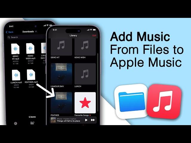 How To Add Music (MP3) From Files To Apple Music on iPhone!