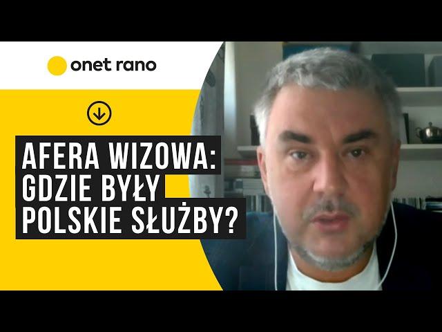 Witold Jurasz o udziale służb w aferze wizowej. "Były w samym środku"