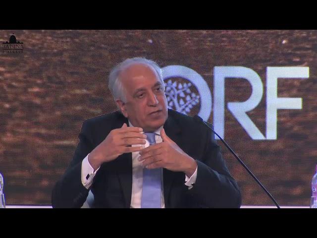 Zalmay Khalilzad during Contested Connectivity at Raisina Dialogue 2018