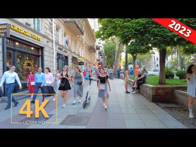 Tbilisi, Georgia  Street Walk | City Tour | Virtual Walking 【4K】 თბილისი საქართველო | 2023