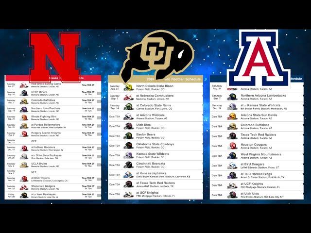 Nebraska, Colorado, & Arizona 2024 Way-Too-Early Schedule Preview