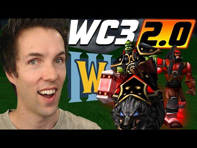 Warcraft 3 2.0 IS HERE! Let's play 1v1 with Thrall and Grommash skins! - Grubby