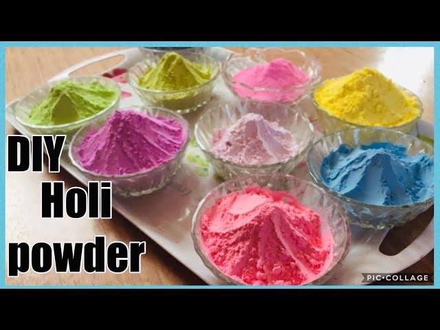 DIY | HOW TO MAKE HOLI COLOUR | ECO FRIENDLY HOLI COLOR | HOMEMADE| NATURAL & SAFE  |Throwing powder