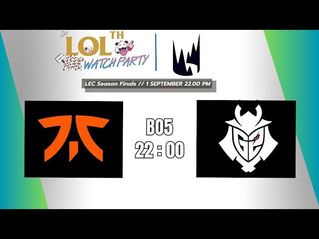 ดูแข่ง LEC Grand Finals  - G2 vs Fnatic | ชิงแชมป์ยุโรป | Feat.@TakluzChannel