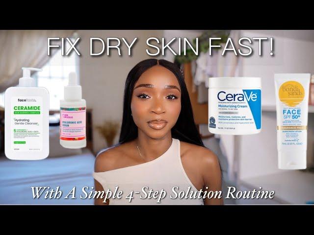 A Simple Beginner Friendly Skincare Routine for Dry Skin | Go from Dry & Chapped to Dewy & Hydrated