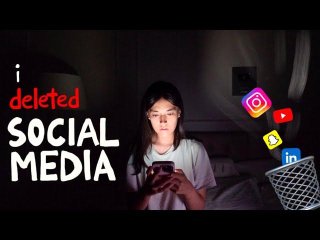 I DELETED SOCIAL MEDIA FOR A WEEK *documentary*