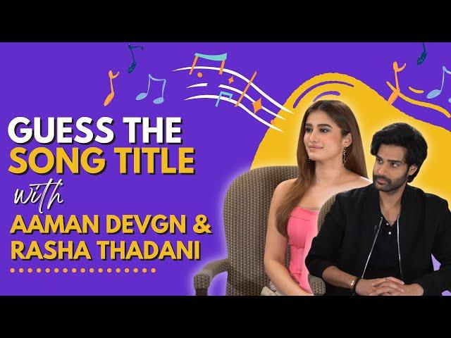 Guess the song title with Aaman Devgn & Rasha Thadani | Azaad | India Forums