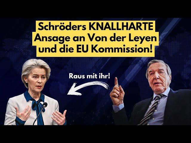 Von der Leyen bloßgestellt von Schröder! Wie die EU Russland unnötig zum Feind macht!