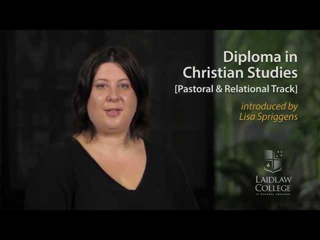 Diploma in Christian Studies (pastoral and relational track)