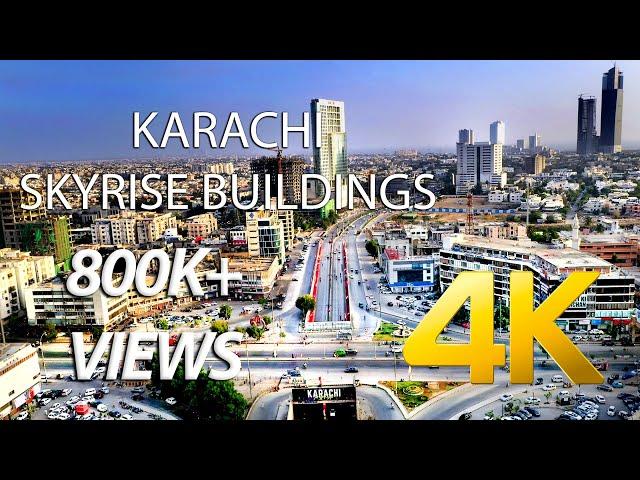 Karachi Skyline Montage Aerial 2020 Part 2 - 4K Ultra HD - Karachi Street View