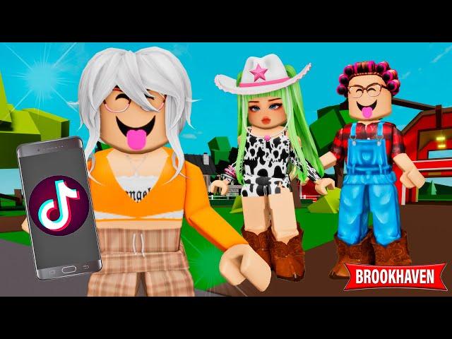 A NETA TRANSFORMOU A AVÓ EM UM TIKTOKER FAMOSA! Historinha Brookhaven ROBLOX