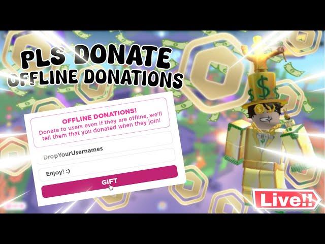 LIVE Pls DonateEveryone Gets Robux(DONO TTS 4+)#Robux #live #plsdonate