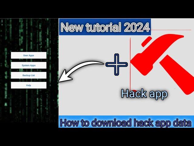 How to download hack app data|| New tutorial 2024 no root  ||