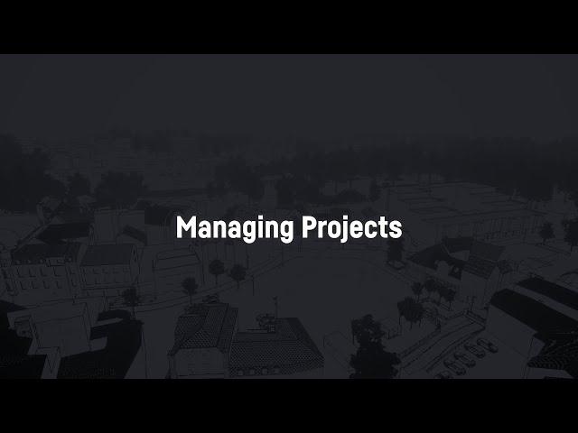 Getting Started in GeoVisual: Managing Projects