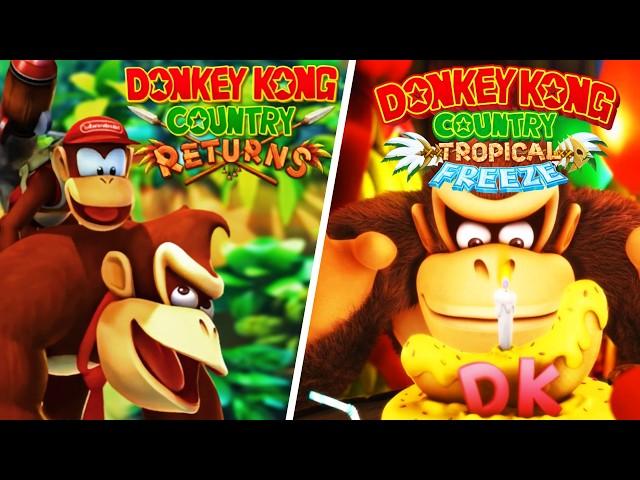 Donkey Kong Country Returns + Tropical Freeze - Full Game Series - No Damage 100% Walkthrough